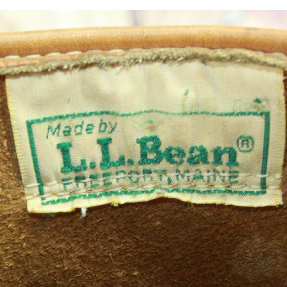 Vintage LL Bean Brown Leather Unlined Mid Calf Hunting Duck Boots Size 5 M - Picture 8 of 10